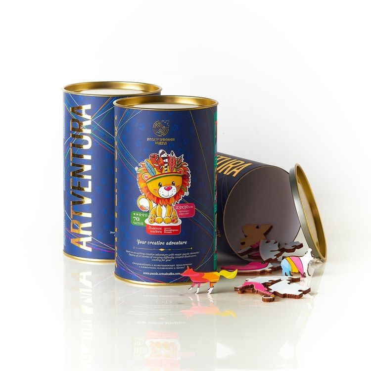 Деревянные пазлы Артвентура «Львенок индеец» — картинка 3