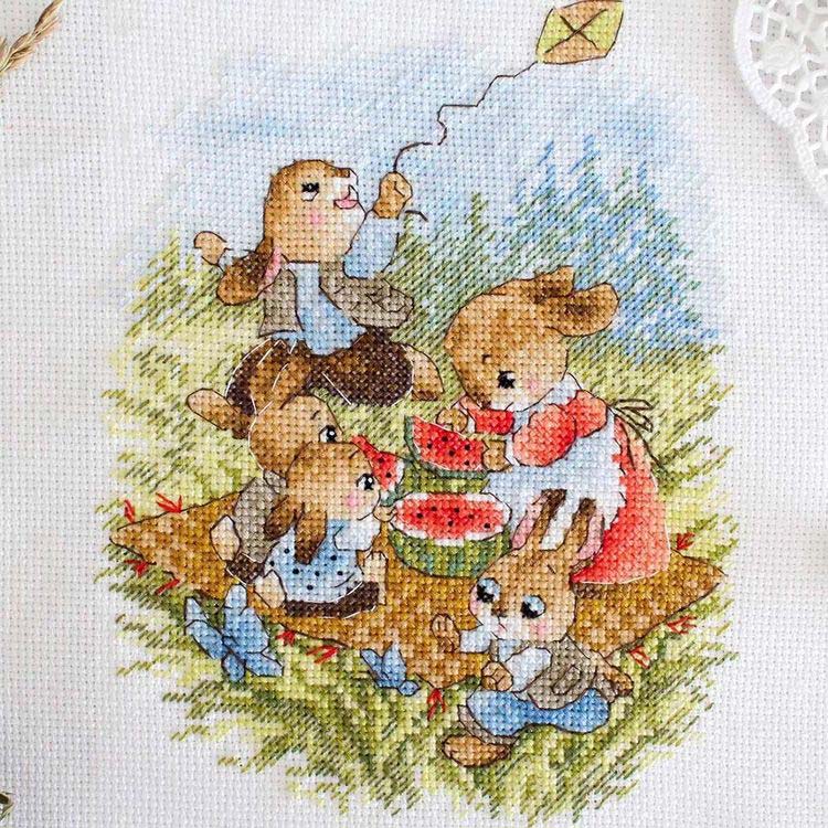 Набор для вышивания «Арбузный пикник» — картинка 4