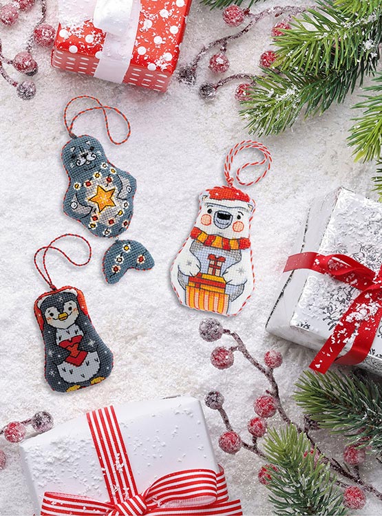 Набор для вышивания «Новогодние игрушки Вам подарочек» — картинка 7