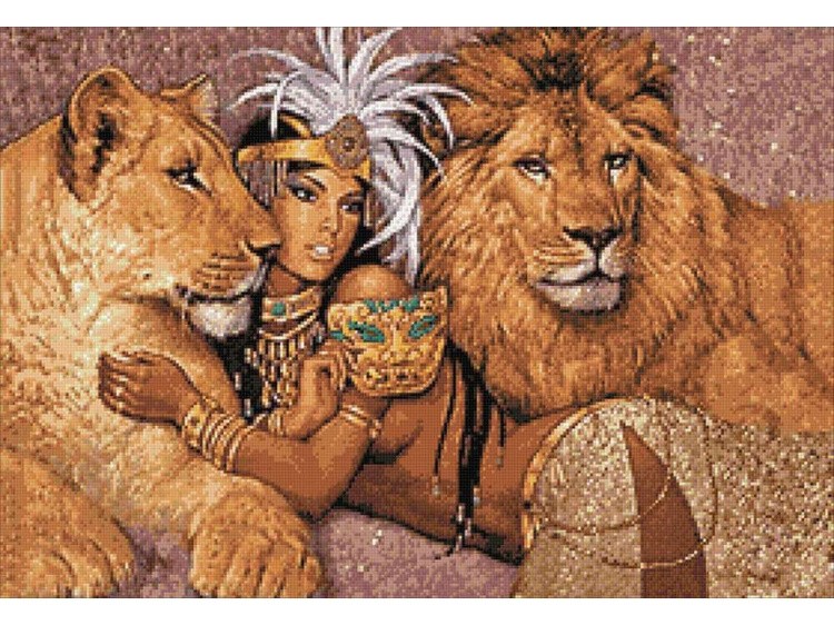Алмазная вышивка «Богиня Африки» — картинка 3