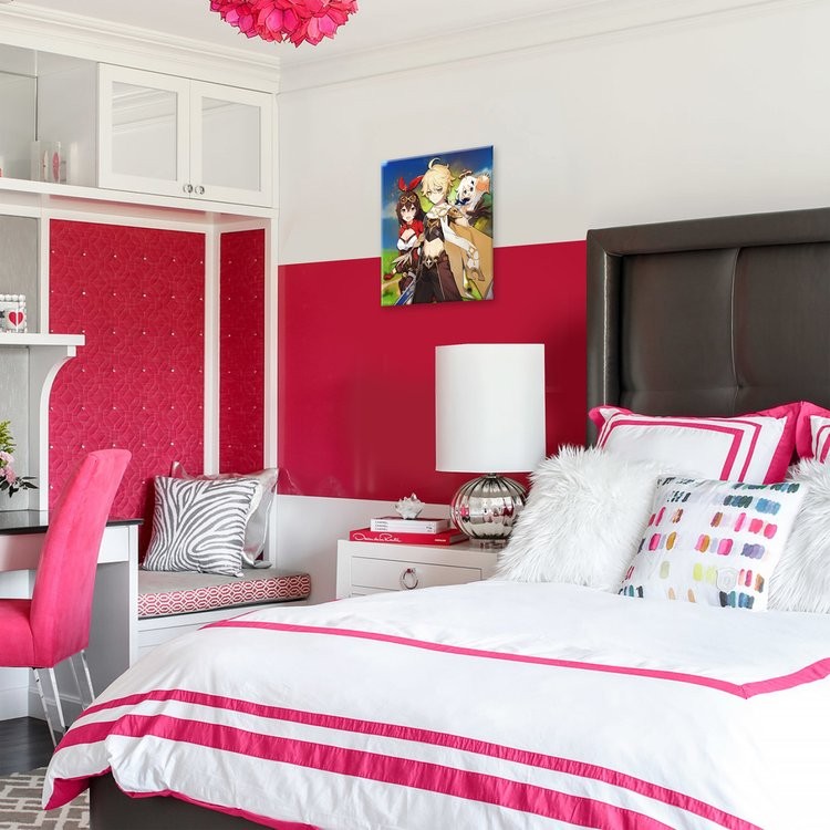 Картина по номерам «Геншин. Итэр и Эмбер» — картинка 4