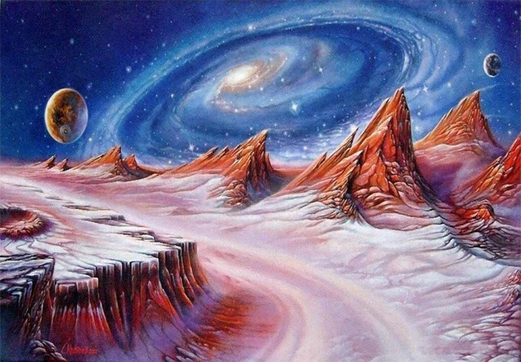Алмазная вышивка «Марсианский пейзаж»