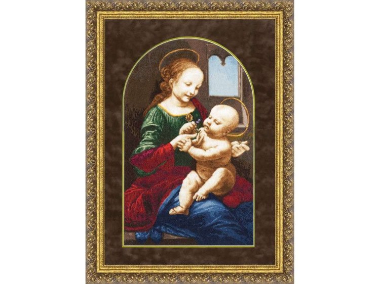 Набор для вышивания «Мадонна Бенуа» Леонардо да Винчи — картинка 2