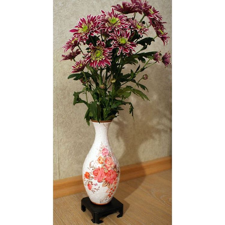 3D Пазл Ваза «Английская роза», Pintoo — картинка 2