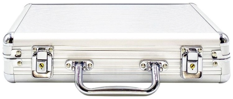 Покерный набор Casino Royal, 200 фишек, 14 г с номиналом в чемодане — картинка 3