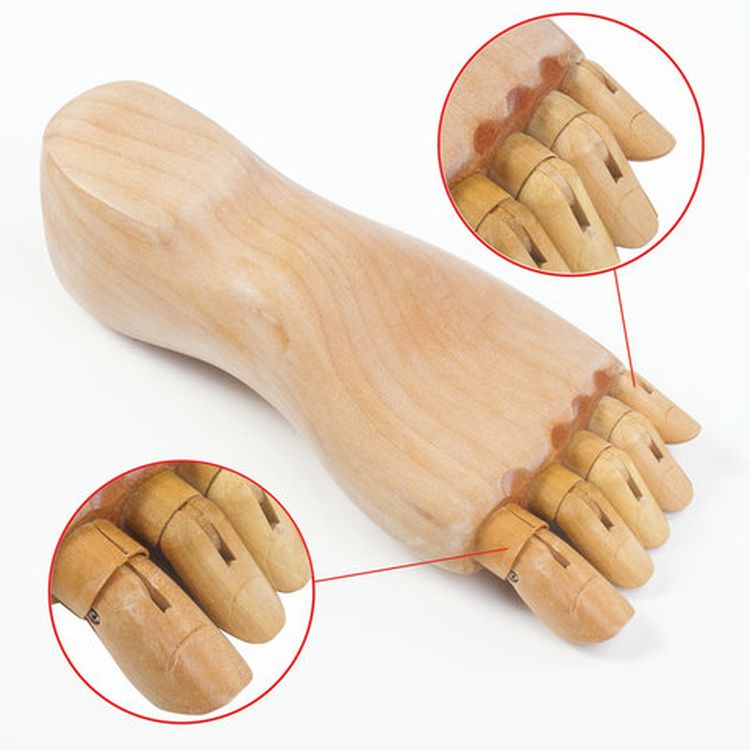 Манекен художественный «Стопа», длина 25 см., мужская левая, дерево, BRAUBERG ART CLASSIC — картинка 5