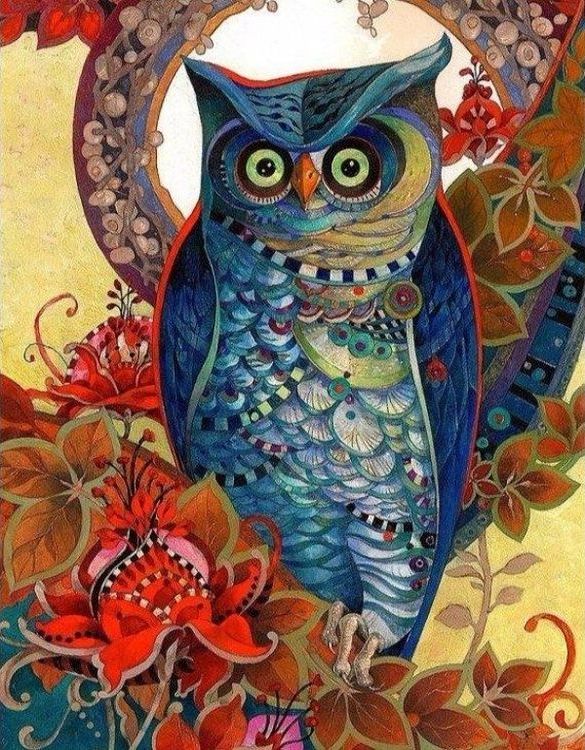 Алмазная вышивка «Филин» — картинка 2