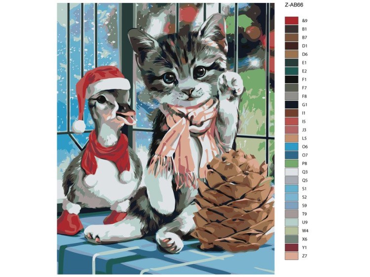 Картина по номерам «Котёнок» — картинка 2