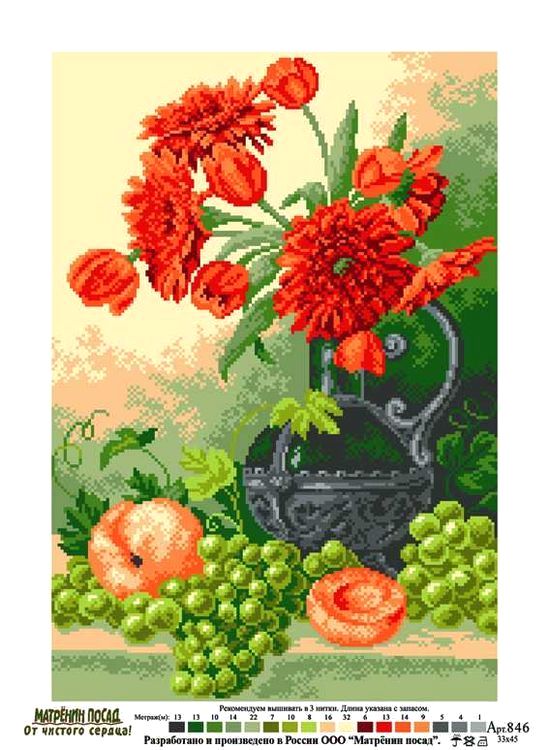 Рисунок на ткани «Восточный натюрморт» — картинка 2