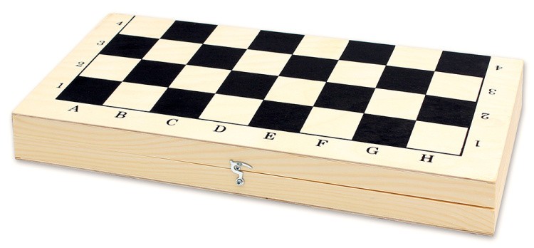 Набор 2 В 1 большой. Шахматы гроссмейстерские + шашки деревянные с доской 42х21 см — картинка 2