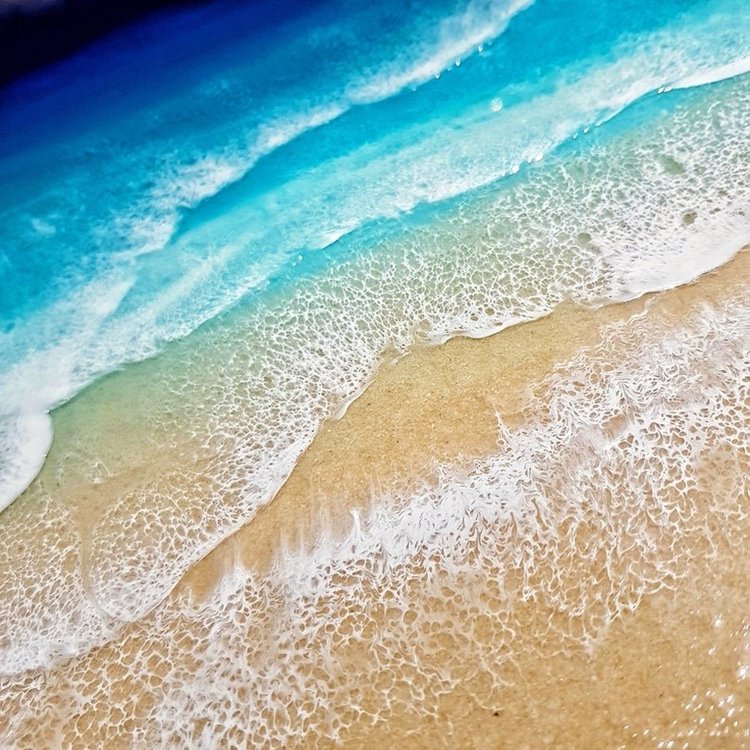 Набор для создания часов эпоксидной смолой Море, Art Blong — картинка 3