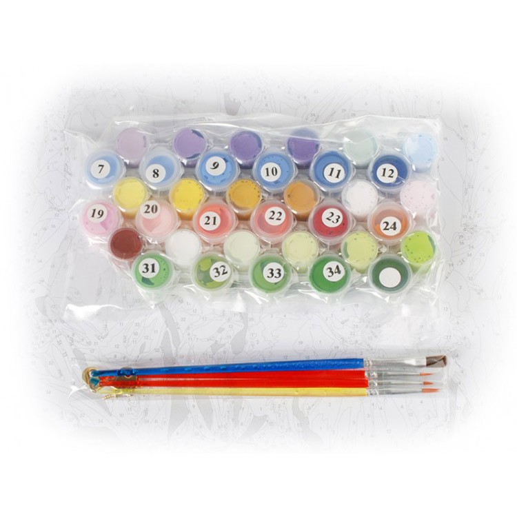 Картина по номерам «Нежные ирисы» — картинка 3