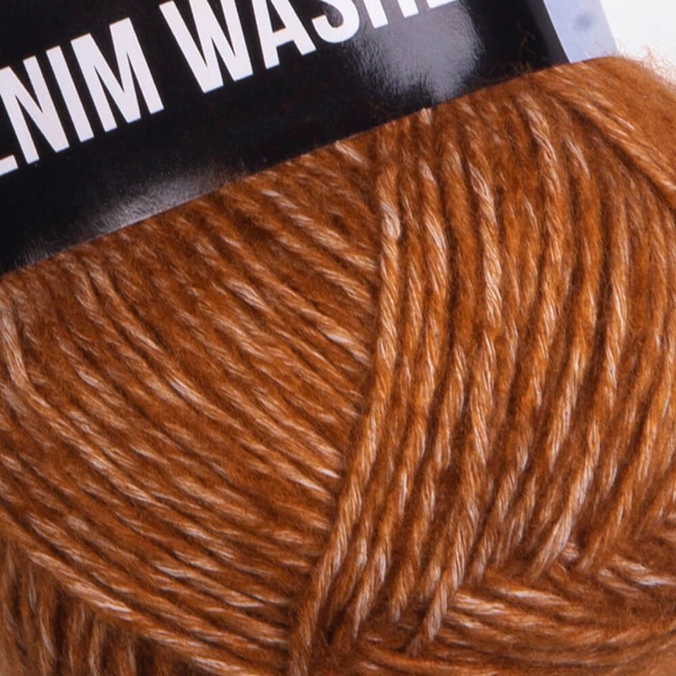 Пряжа YarnArt Denim Washed2 (Деним вошд 2) (916), меланж коричневый, 10 шт. по 50 г — картинка 2