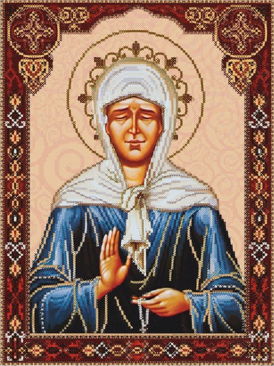 Алмазная вышивка «Икона Матрона Московская» — картинка 2