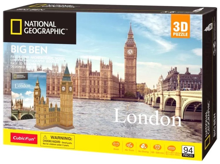 3D пазл CubicFun «National Geographic. Биг-Бен» — картинка 4