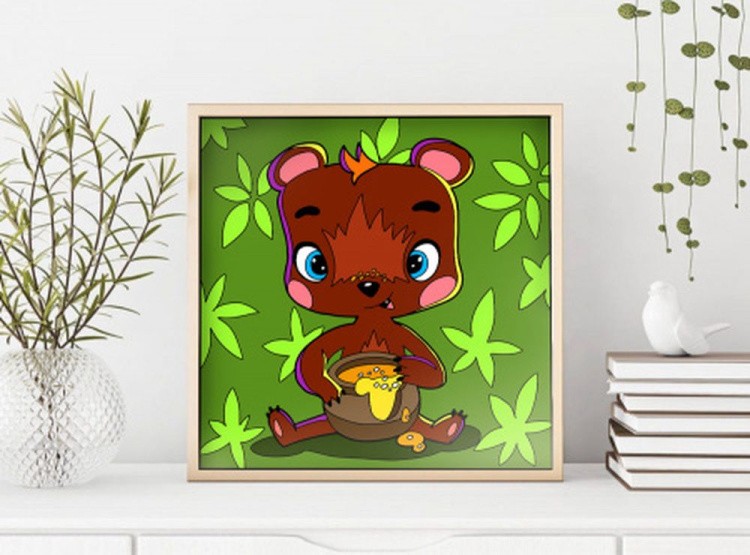 Картина по номерам «Медвежонок» — картинка 2