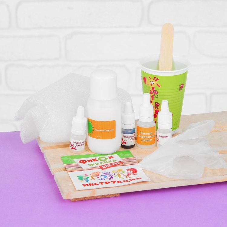 Набор юного химика Фикси Жвачка для рук «Мята» — картинка 2
