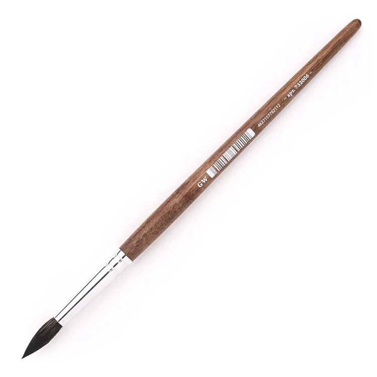 Кисть из белки микс Малевичъ Nature, круглая, №6 — картинка 3