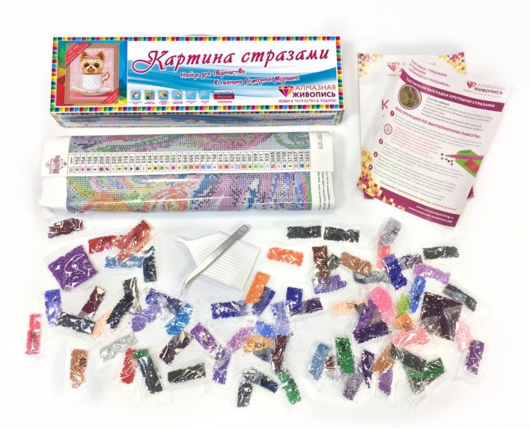 Алмазная вышивка «Озорной щенок» — картинка 3