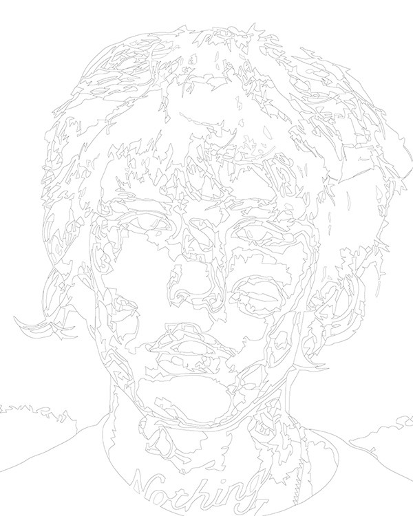 Картина по номерам «Рэпер Pepel Nahudi Пепел Нахуди: Целую» — картинка 3