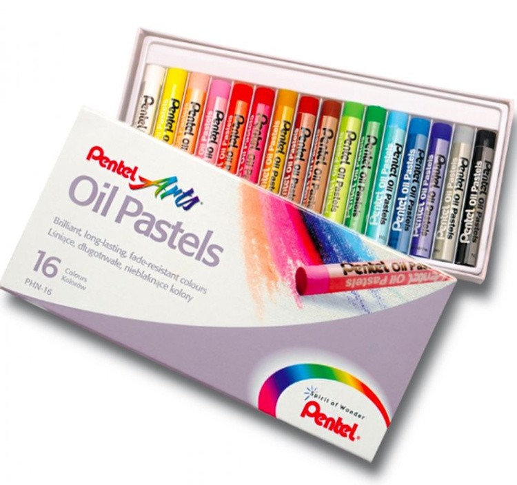 Пастель масляная Pentel Arts Oil Pastels, 16 цв. — картинка 6