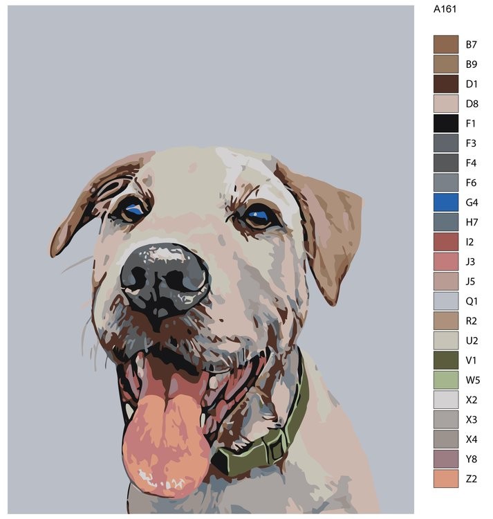 Картина по номерам «Лаки» — картинка 2