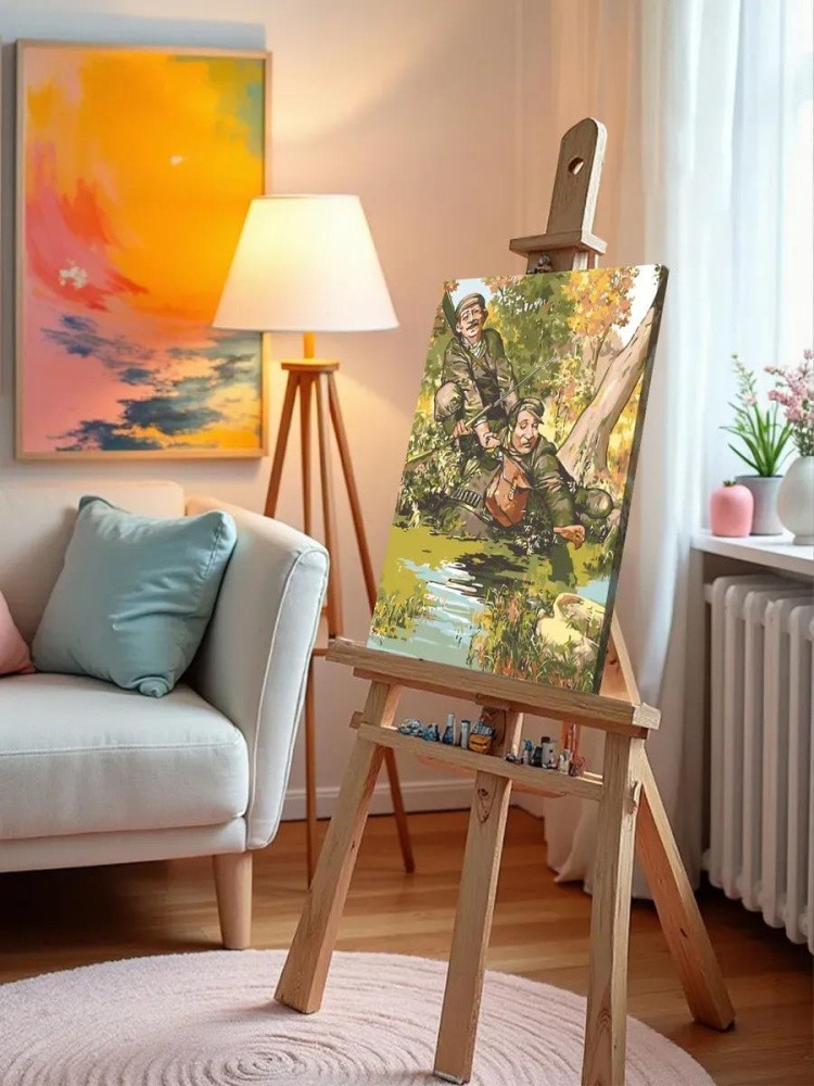 Картина по номерам «Весёлые охотники» — картинка 9