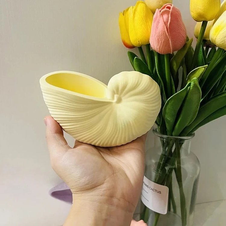 Силиконовый молд - Ракушка №5, 12x7,4см, 1 шт. — картинка 2