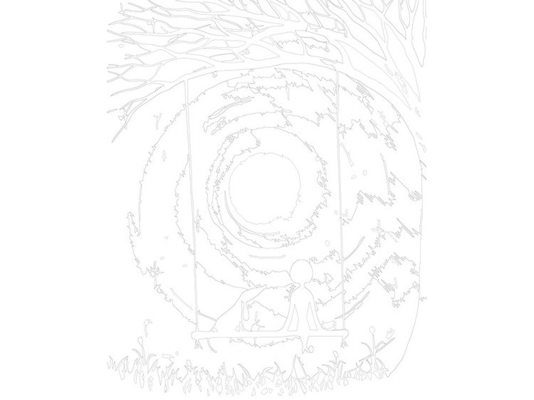 Картина по номерам «В мечтах» — картинка 3