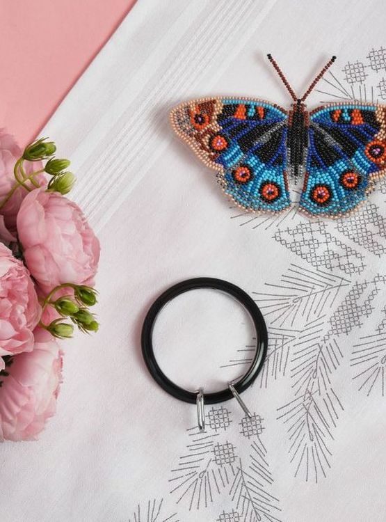 Пяльцы пружинные диаметр 5,8 см, черные — картинка 2