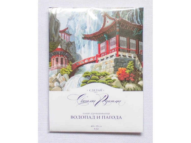 Набор для вышивания «Водопад и пагода» — картинка 5