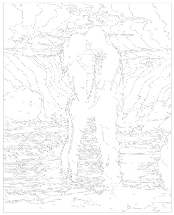 Картина по номерам «Море: Влюбленная пара в воде 2» — картинка 3