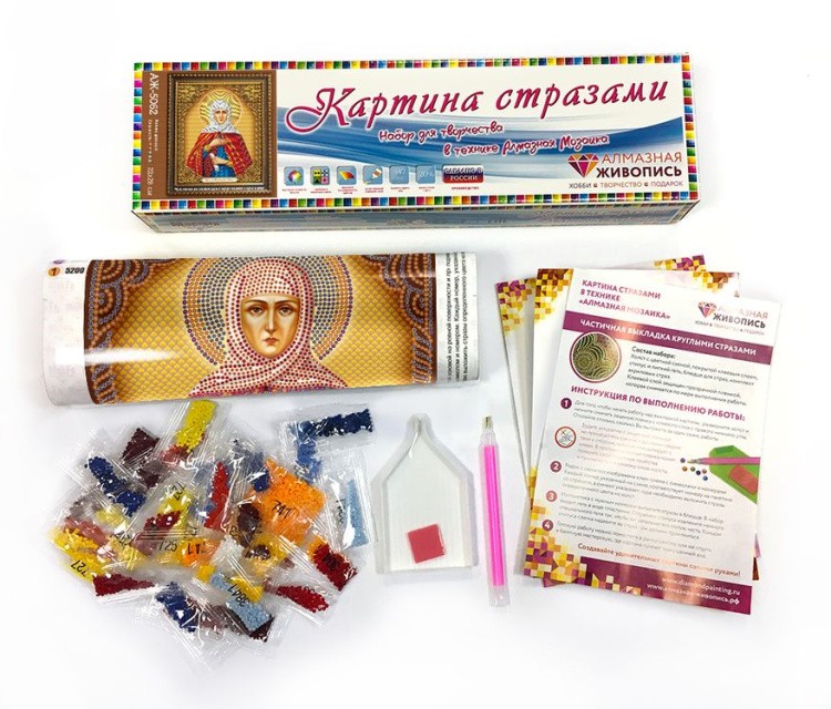 Алмазная вышивка «Икона Святая Праведная Анна» — картинка 2