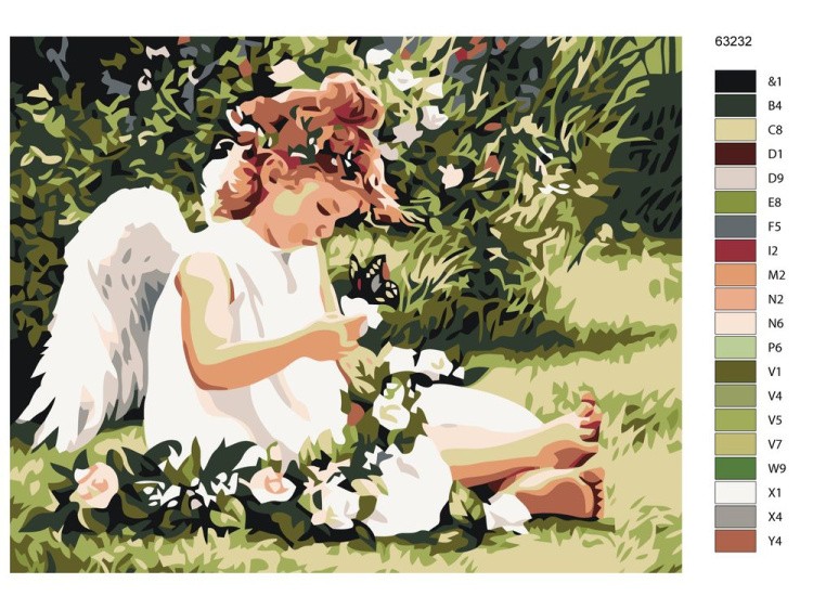 Картина по номерам «Маленький херувим» — картинка 2