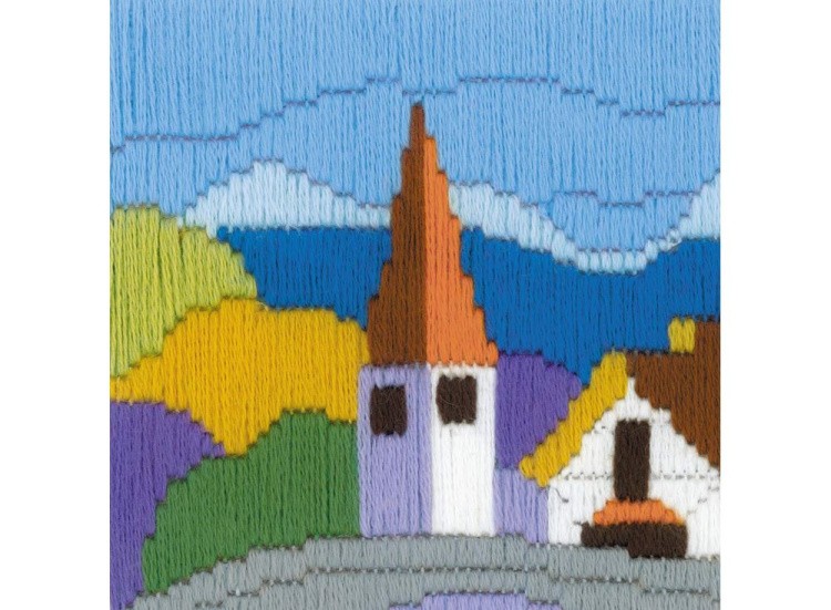 Набор для вышивания «Городок в горах» — картинка 2