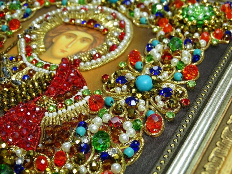 Набор вышивки хрустальными камнями «Георгий Победоносец» — картинка 4