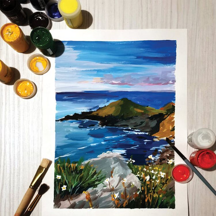 Гуашь художественная Brauberg ART CLASSIC, баночка 40 мл, пурпурная красная — картинка 6