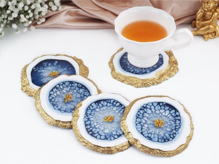 Силиконовый молд - Подстаканник с живым краем, круг d 14,5 см, 1 шт. — картинка 5