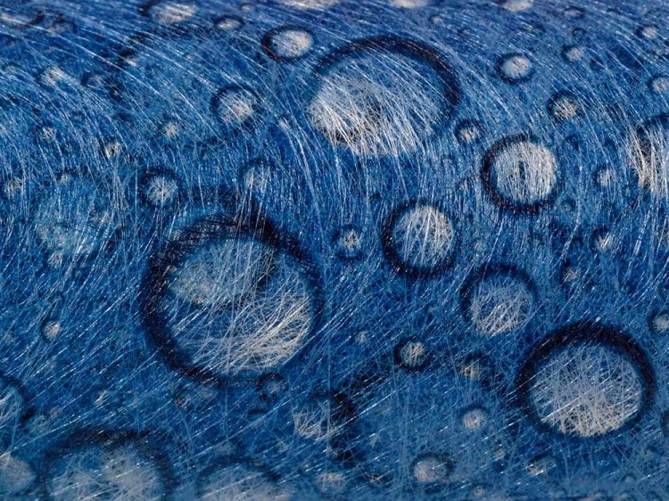 Флористический фетр PNW-35, цвет: 10 синий (капли), 10 м, Blumentag