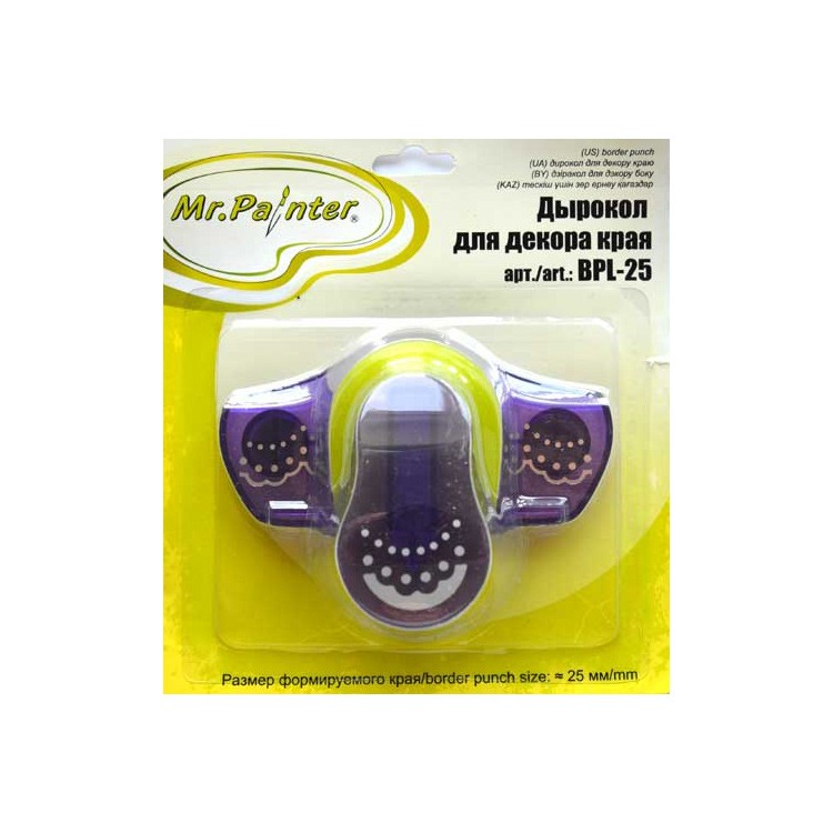 Дырокол для декора края «Кружева», 2,5 см, Mr.Painter — картинка 3