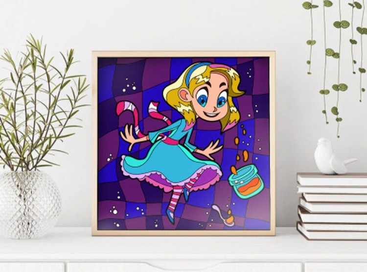 Картина по номерам «Алиса» — картинка 5