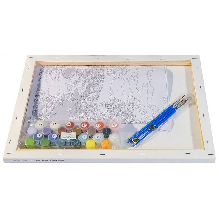 Картина по номерам «Старинный мост» — картинка 3