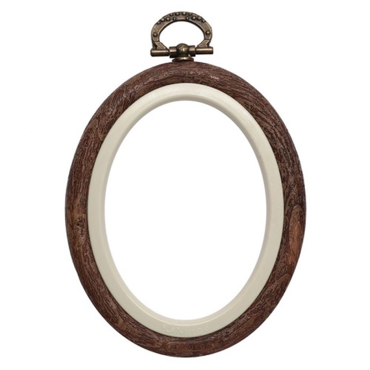 Пяльцы-рамка каучуковые овальные, диаметр 12,5х15 см, h=10 — картинка 3