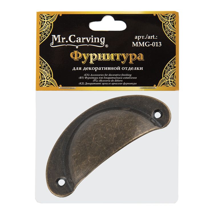 Фурнитура для шкатулок «Ручка», 8х3,2 см, 5 шт., цвет: бронза, Mr. Carving — картинка 2