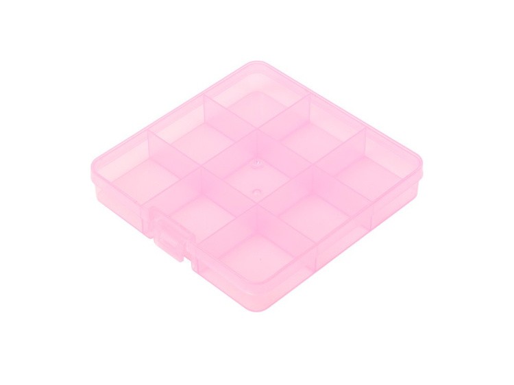 Коробка для швейных принадлежностей Gamma, цвет: розовый прозрачный