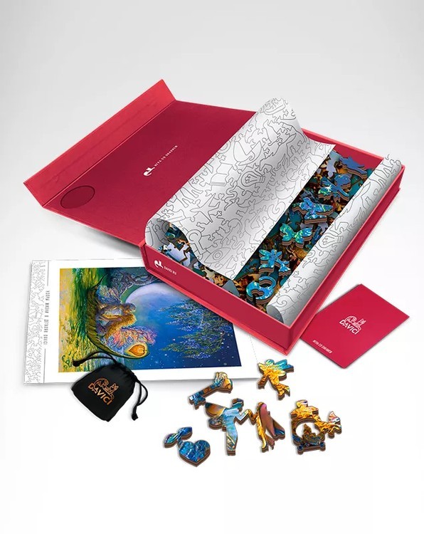 Деревянные пазлы DAVICI «Глициния луны (Wisteria moon)» — картинка 12