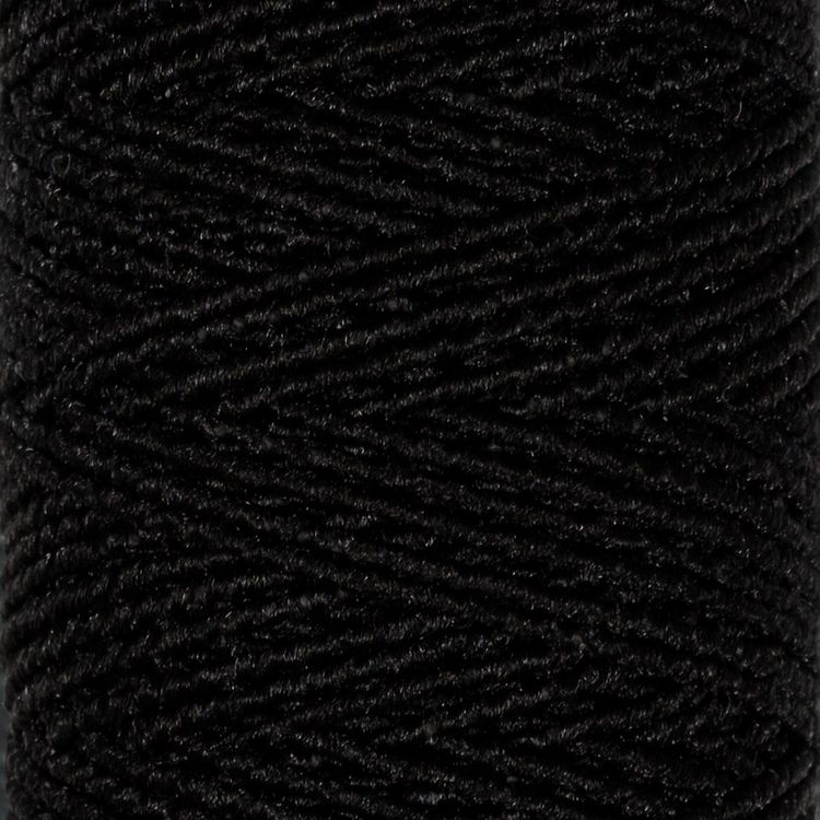 Нитки «спандекс», 60% латекс, 40% полиэстер, 10 шт. по 25 м, цвет: черный, Gamma — картинка 2