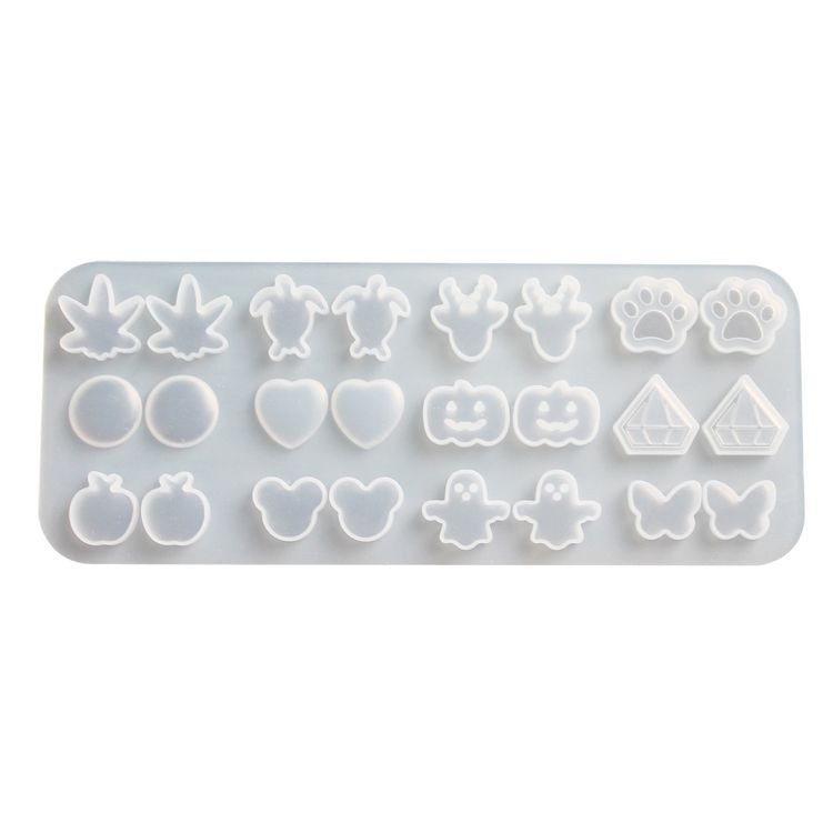 Силиконовый молд для эпоксидной смолы серьги-пуссеты #1, FancyOn — картинка 4