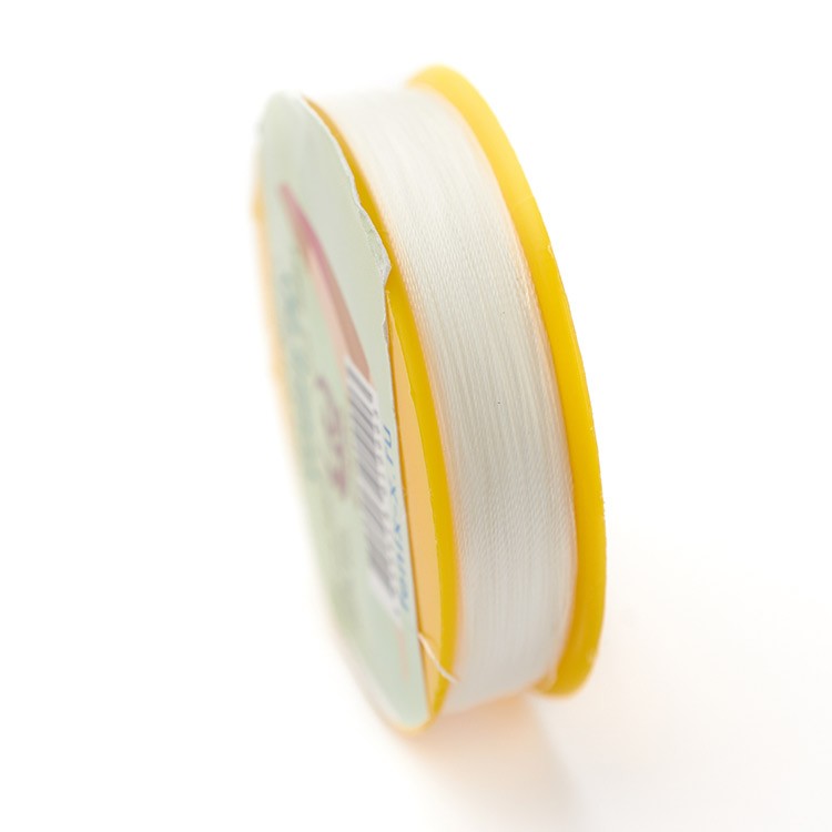 Нить для бисера Yoshi 90 белая 100 м, 1 шт. — картинка 2