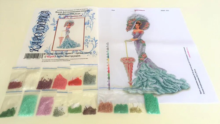 Набор вышивки бисером «Леди» — картинка 3